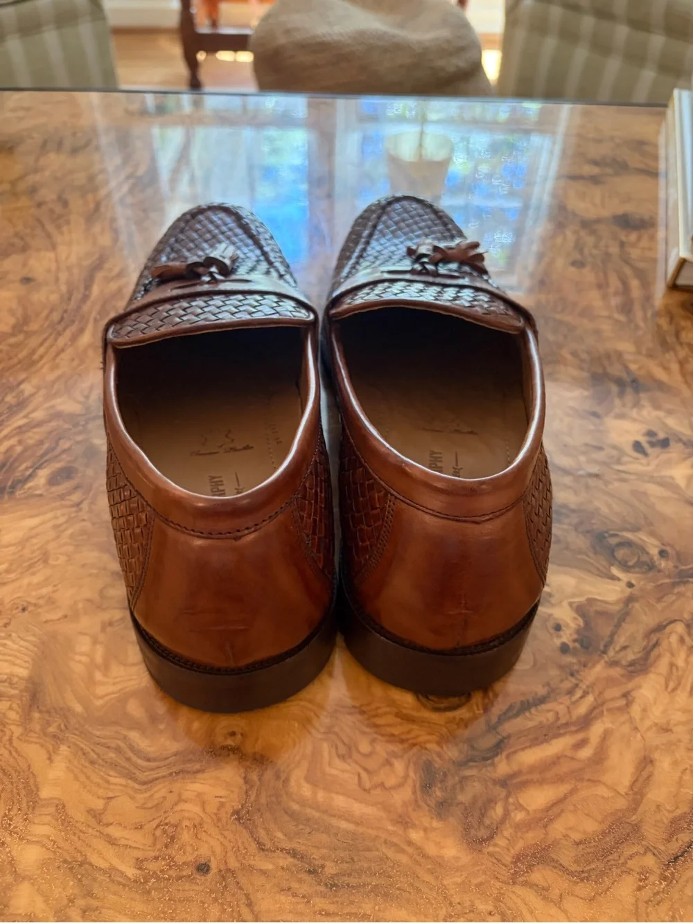 Johnston & Murphy Stratton Woven Calfskin Leather Loafer | Men’s 10 | New in Box